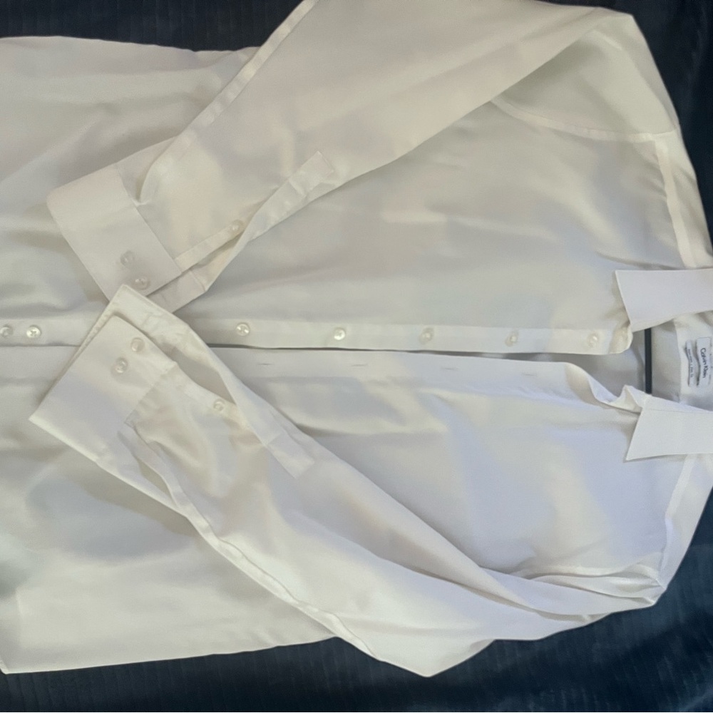 Calvin Klein Cream Slim Fit Shirt